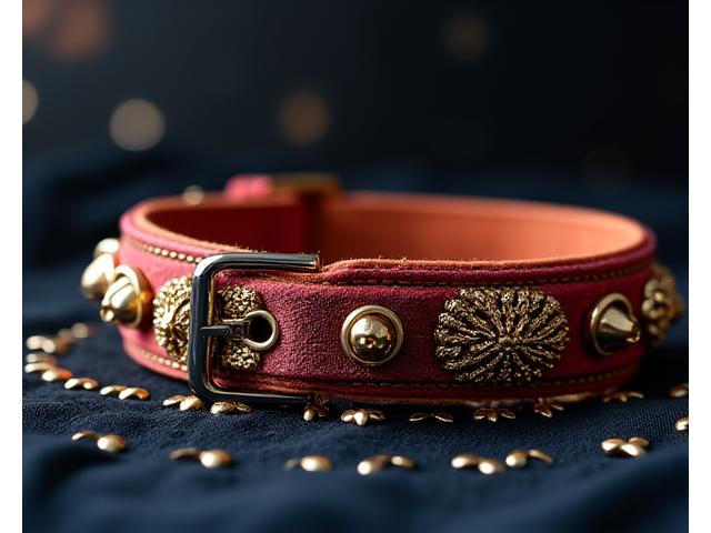 A luxurious or intricately designed dog collar from a limited edition collection.